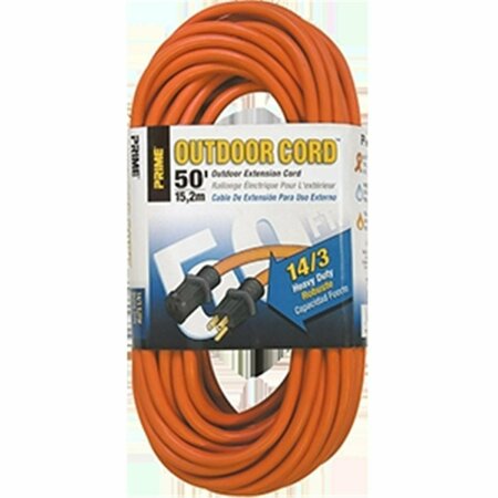 OUTPUT EC501730 50 ft. 14 - 03 - 15 SJTW Orange Outdoor Extension Cord - Orange - 50 ft. OU3568232